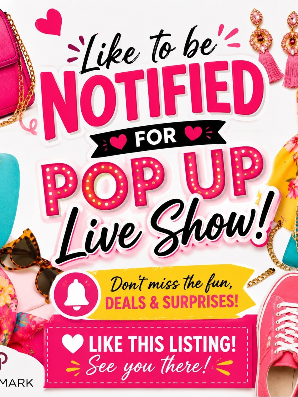 Live Show Pop Up Notification Sign -